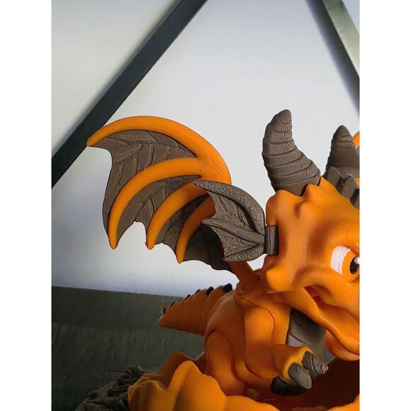 Punkin the Halloween Dragon 3d Figure with Base - Picture 6 of 6